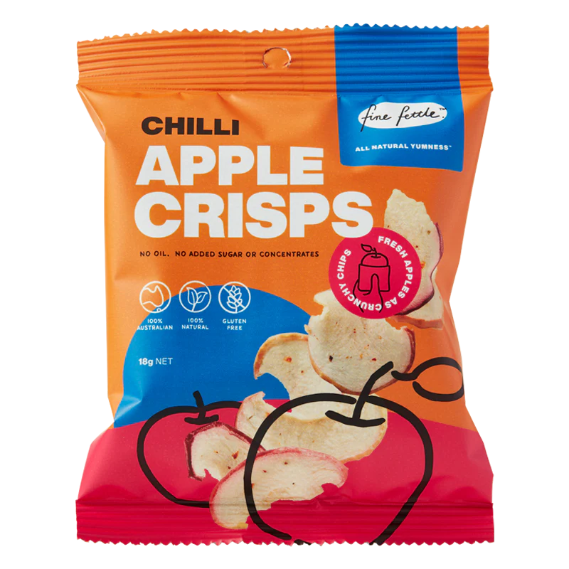 Fine Fettle Chilli Apple Crisps 18g