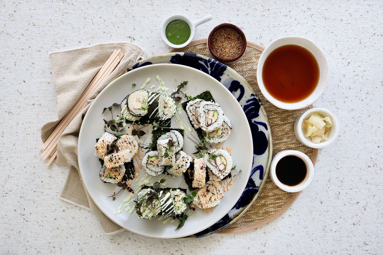 Mixed Sushi Platter and Miso Soup | Harris Farm Online