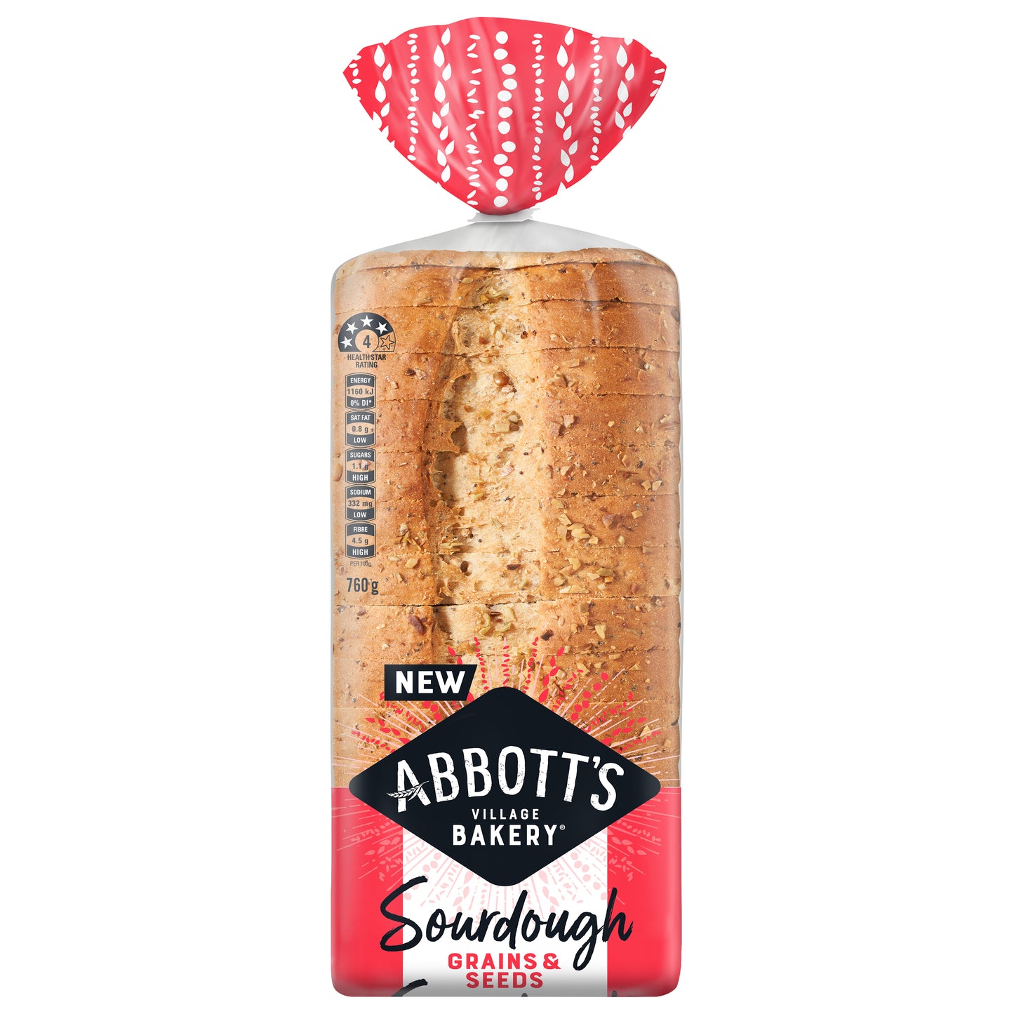 Abbotts Bakery Sourdough Grains and Seeds 760g