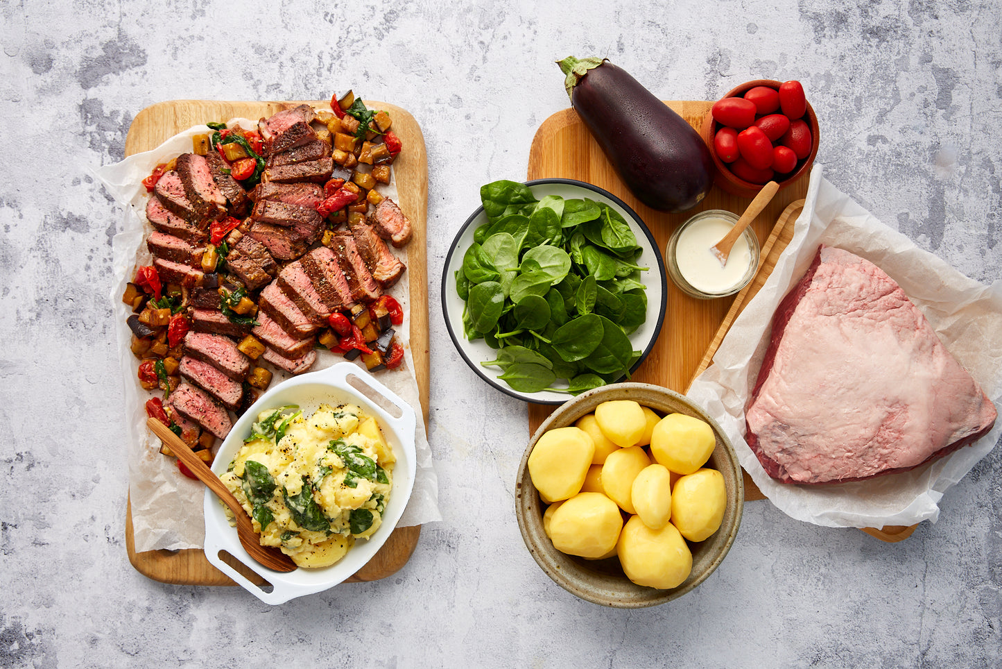 Beef Rump - Caponata and Crushed Potatoes