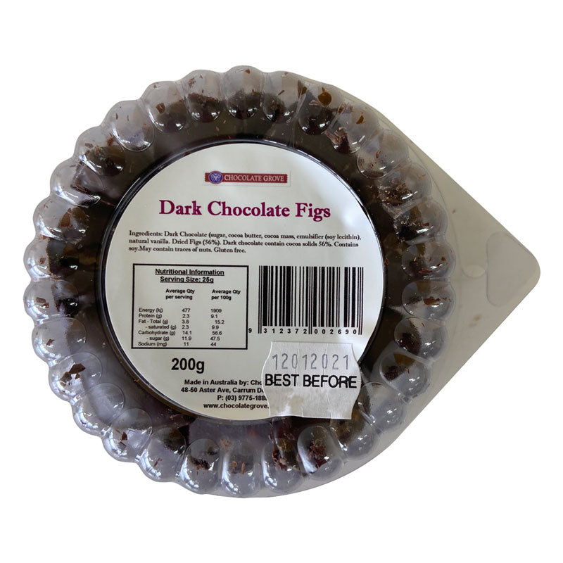 Choc Grove Dark Chocolate Figs | Harris Farm Online