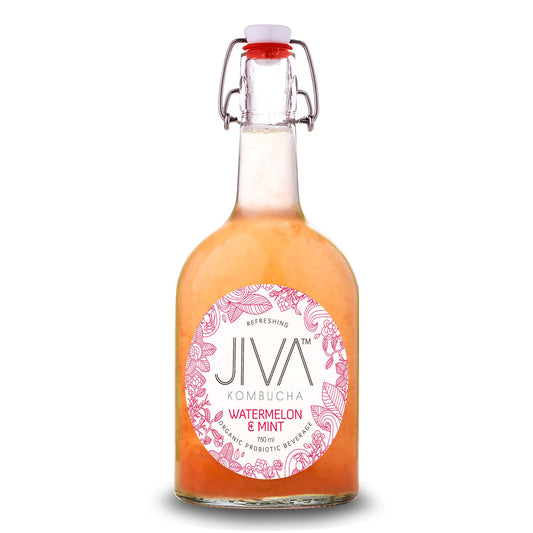 Jiva Kombucha Watermelon and Mint 750ml | Harris Farm Online