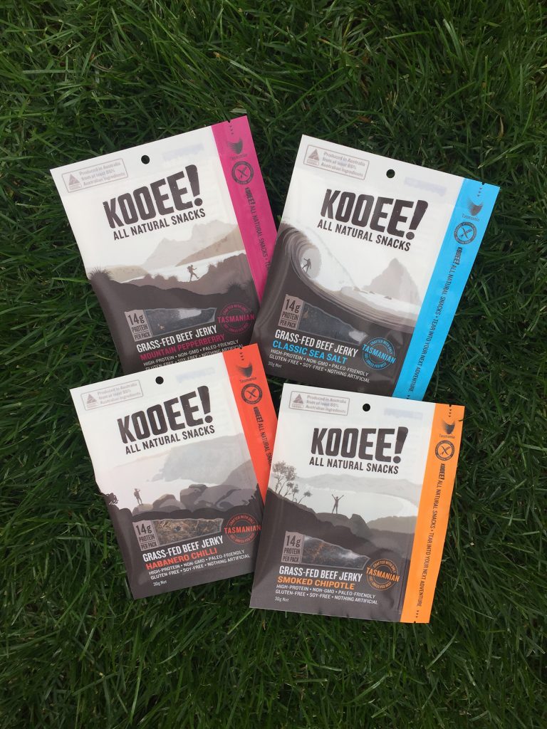 Kooee Grass Fed Beef Jerky Smoked Chipotle 30g