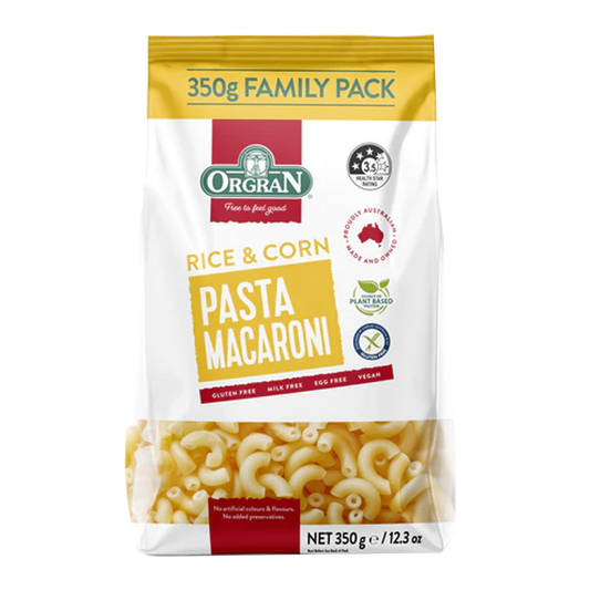 Orgran Gluten Free Rice and Corn Macaroni 350g