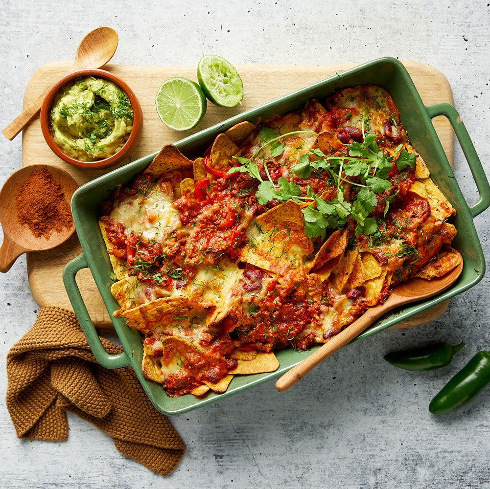 Classic Mexican Beef and Pork Nachos