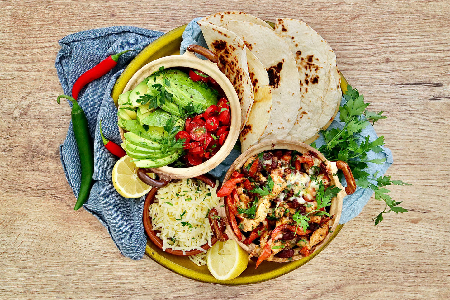 Chicken Fajitas - with Avocado and Tomato Salad | Harris Farm Online