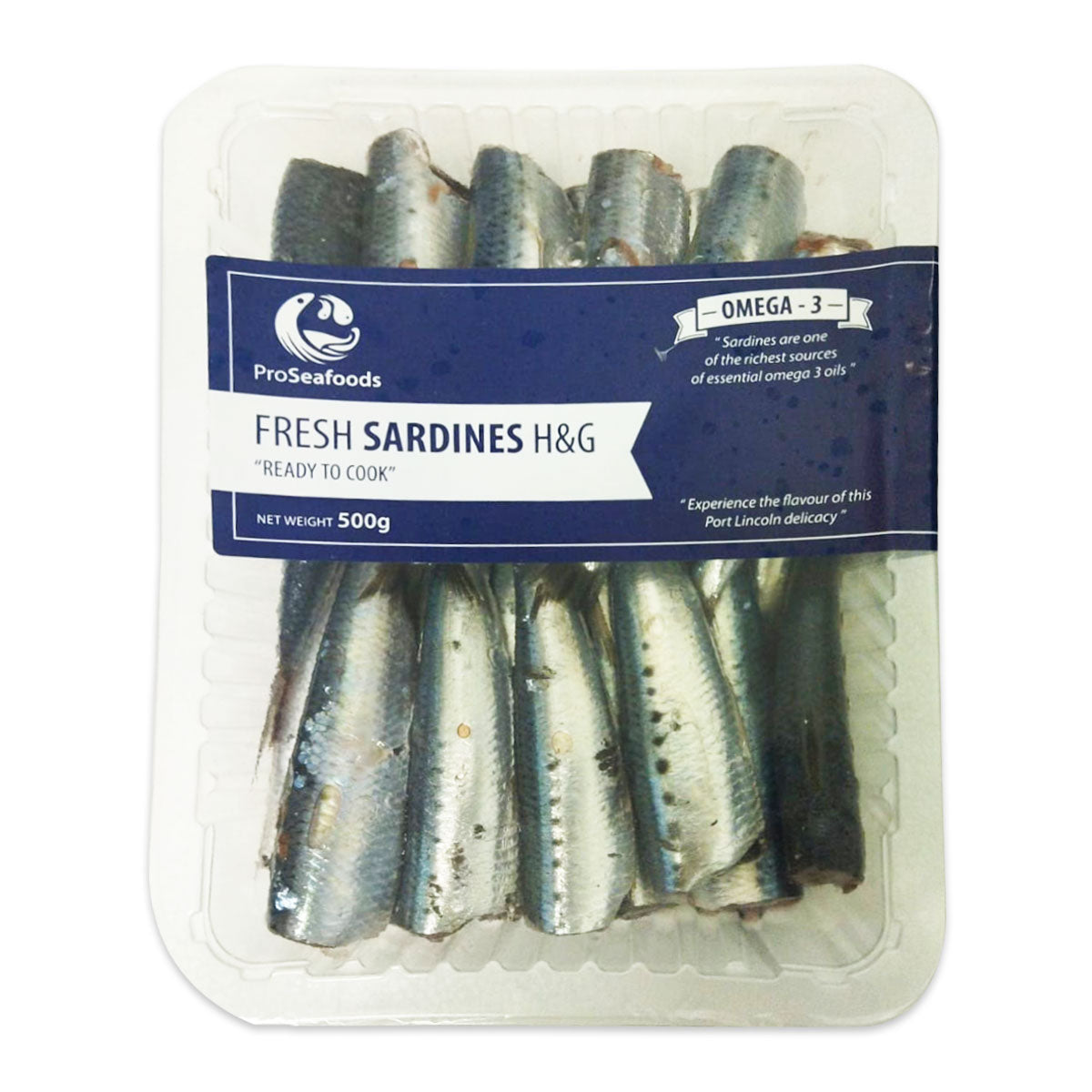 Fish in the Family Fresh Sardines Heads Off min 500g | Harris Farm Online