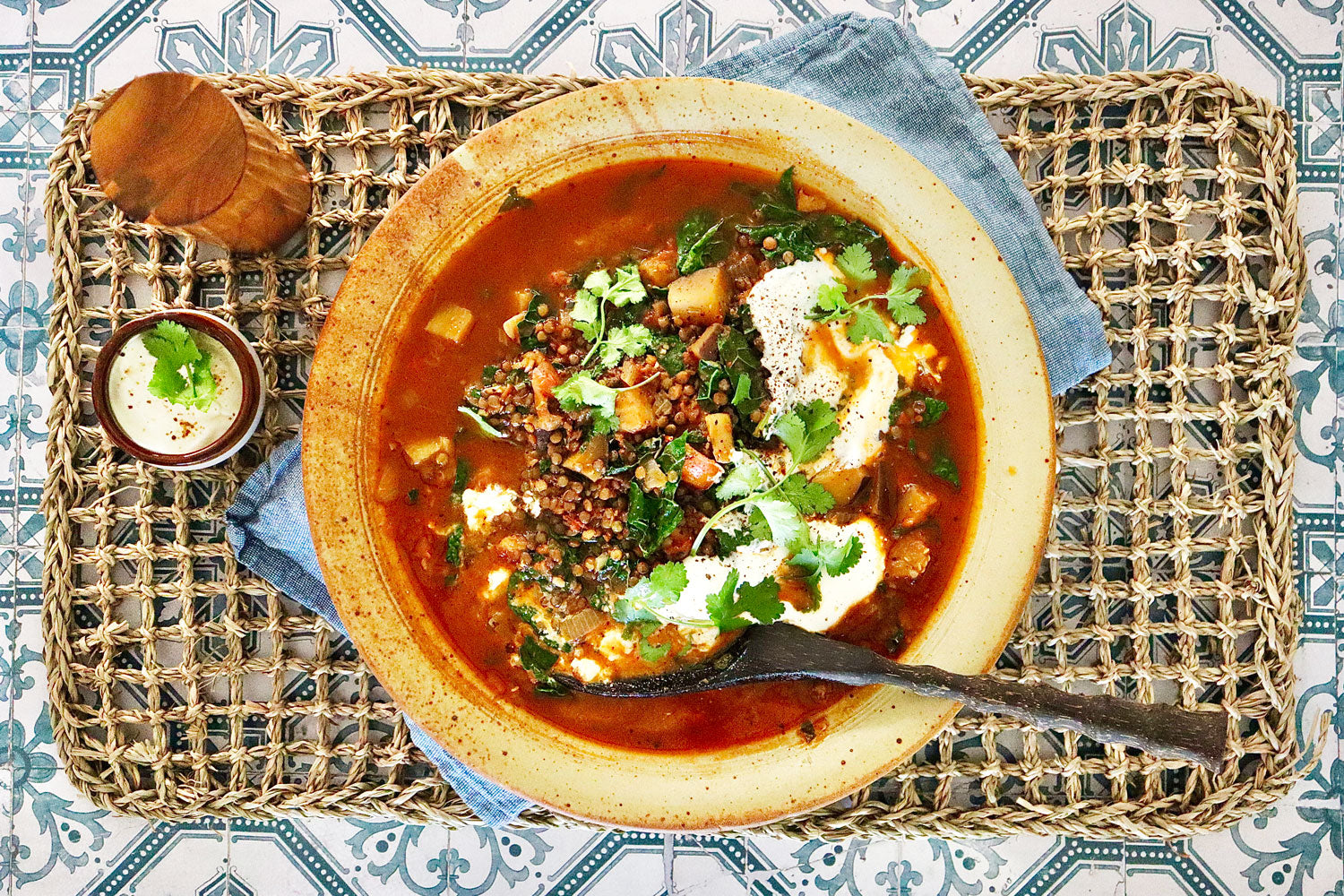 Spanish Tomato, Eggplant and Lentil Soup  | Harris Farm Online