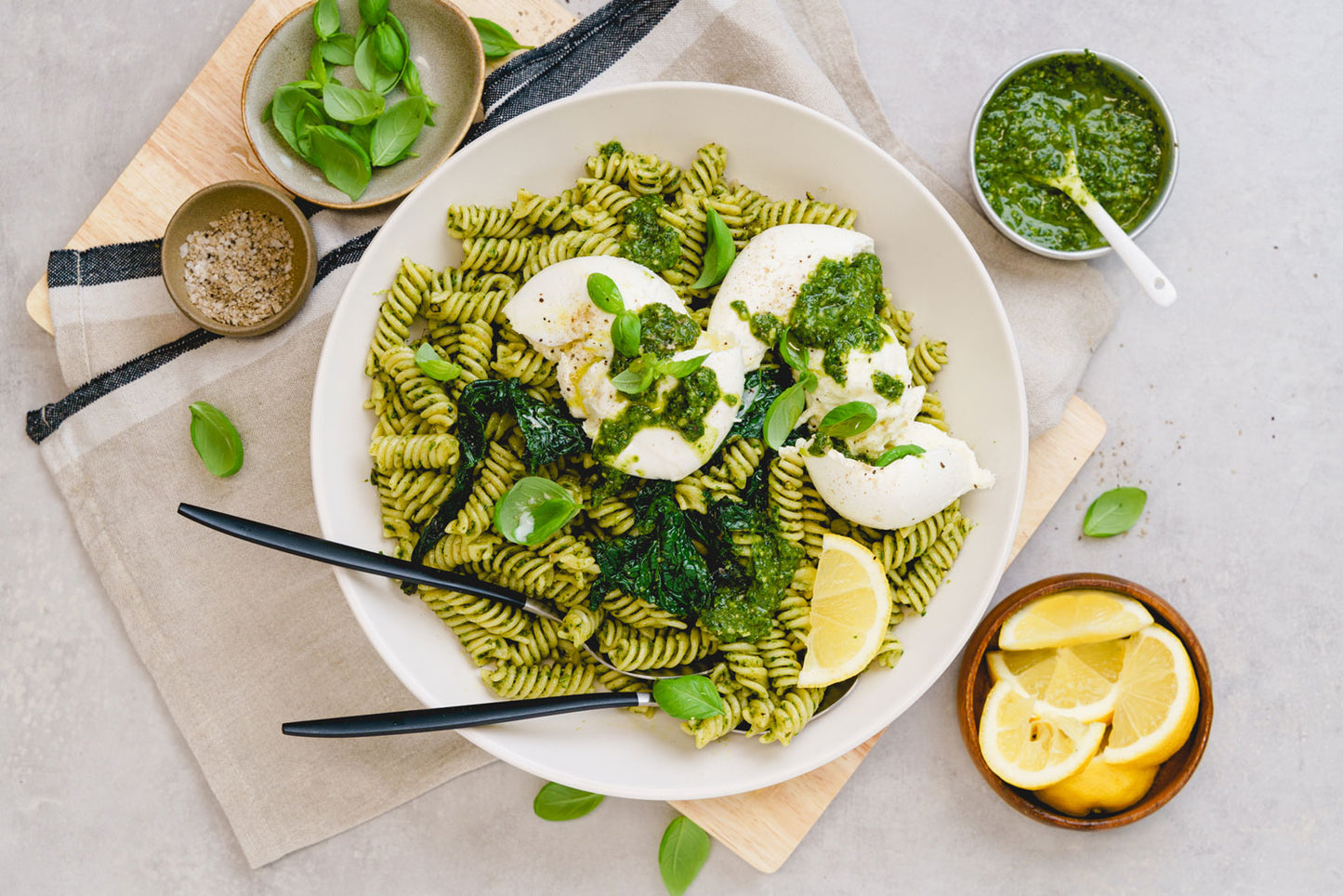 Pesto Fusilli - with Tuscan Kale and Buffalo Mozzarella | Harris Farm Online