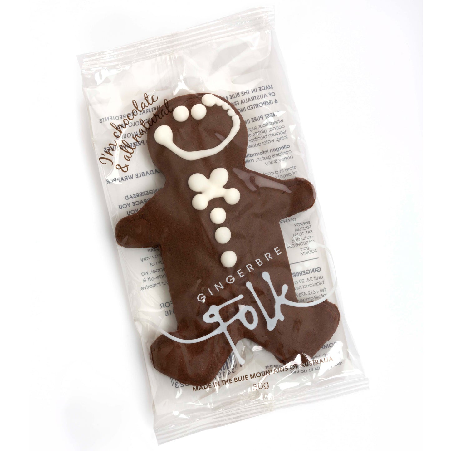 Gingerbread Folk Gingerbread Man Chocolate 30g