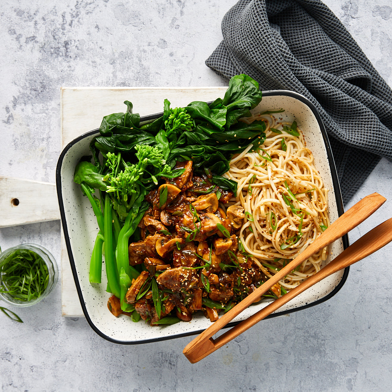 Miso and Maple Pork Fillet - with Udon Noodles and Asian Veg