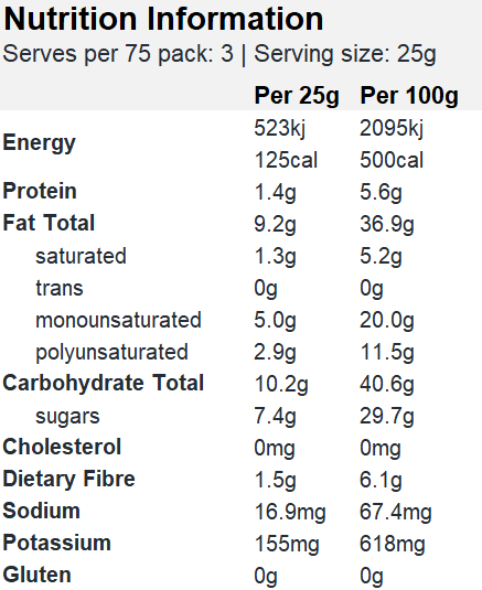 Brookfarm Nut & Fruit Mix Macadamia Cranberry 75g