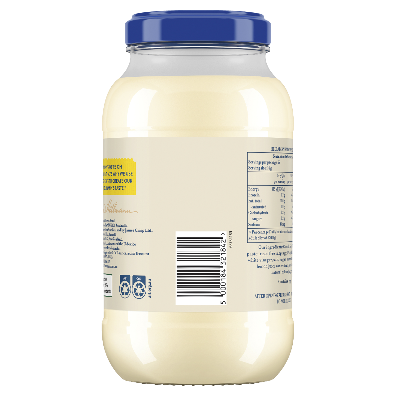 Hellmann's Real Mayonnaise 800g