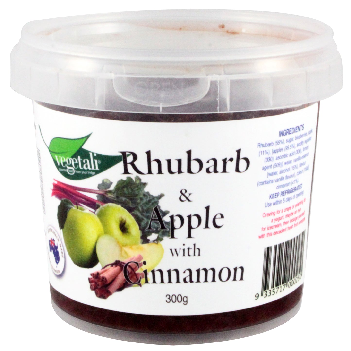 Vegetali Rhubarb and Apple with Cinnamon 300g